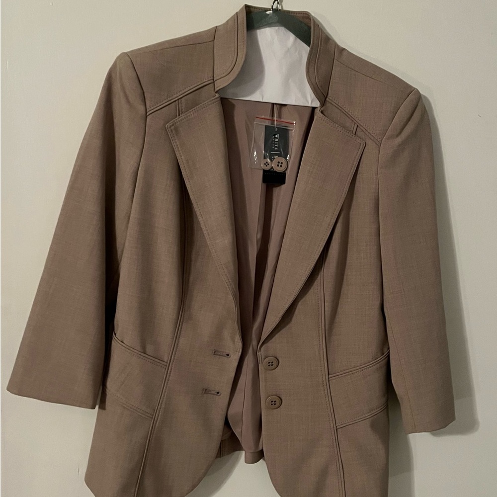 White House Black Market Beige Blazer
